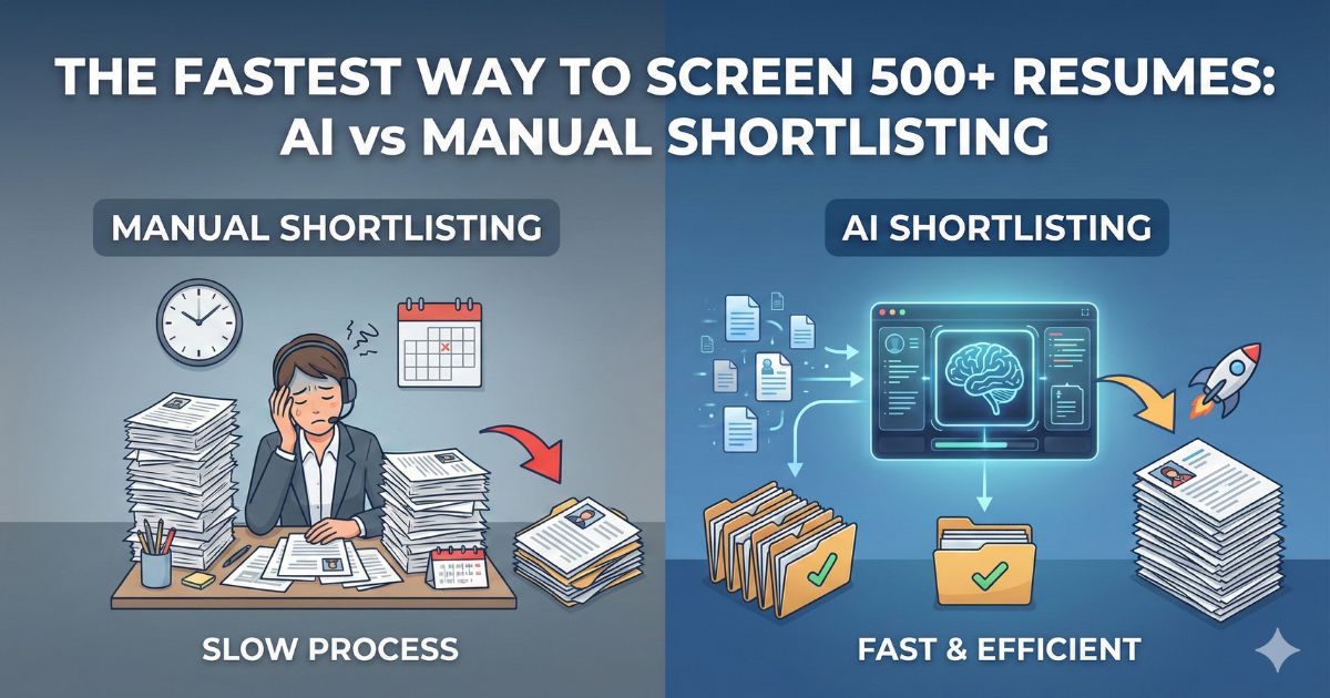 Fast resume screening for HR teams